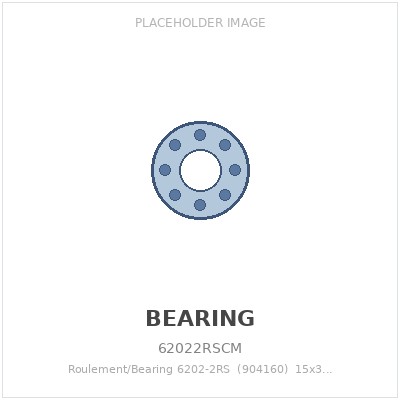Roulement/Bearing 6202-2RS  (904160)  15x35x11